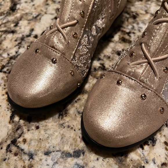 Trish Scully Gramercy Gold Boot Little Girl 13 - Picture 15 of 15